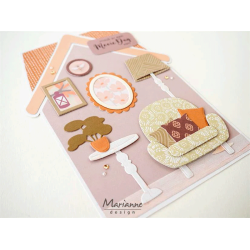 Marianne Design - Die - Lamp & Stool by Marleen / Lampe og stol