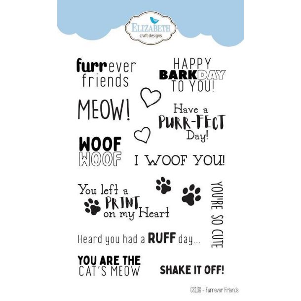 Elizabeth Craft Designs - Stempel - Furrever Friends