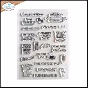 Elizabeth Craft Designs - Stempel - Good Food Good Mood