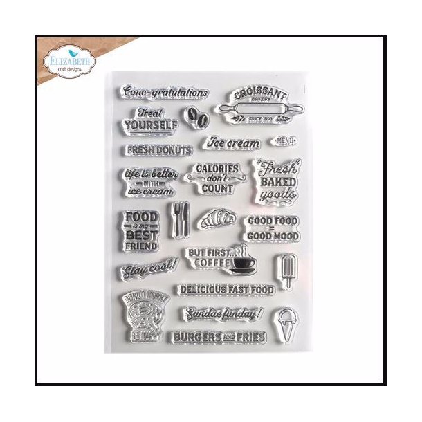 Elizabeth Craft Designs - Stempel - Good Food Good Mood