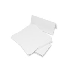 Craft UK Limited - Kort & Kuverter - Hvid - 21 x 10 cm - 225g - 50 Stk.