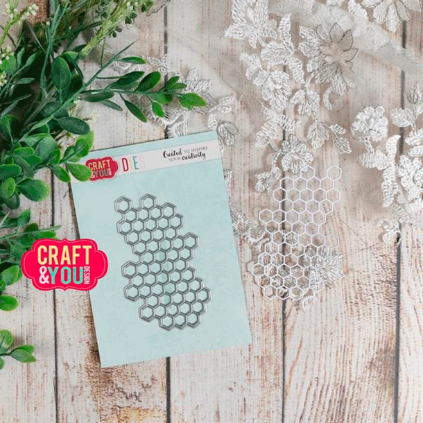 Craft & You - Die - Honey Background / Honningbaggrund