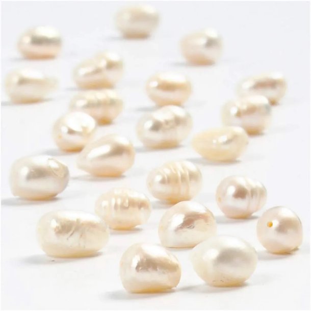 Creativ Company - ferskvandsperler - 1 pk. - Diam 4mm - hulstr. 1mm - perlemor