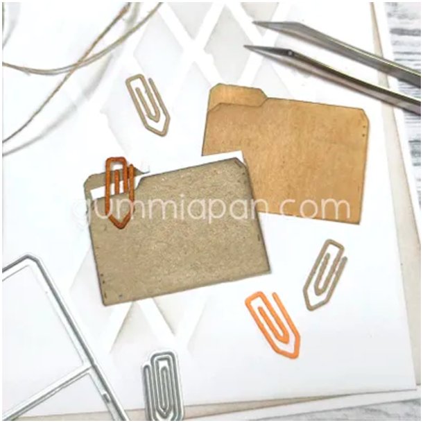 Gummiapan - Die - Mappe med Clips