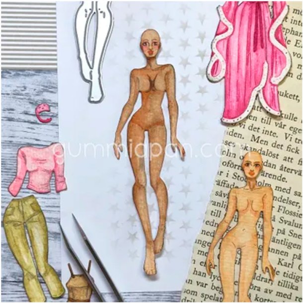 Gummiapan - Die - Pkldningsdukke 4 - Stacy