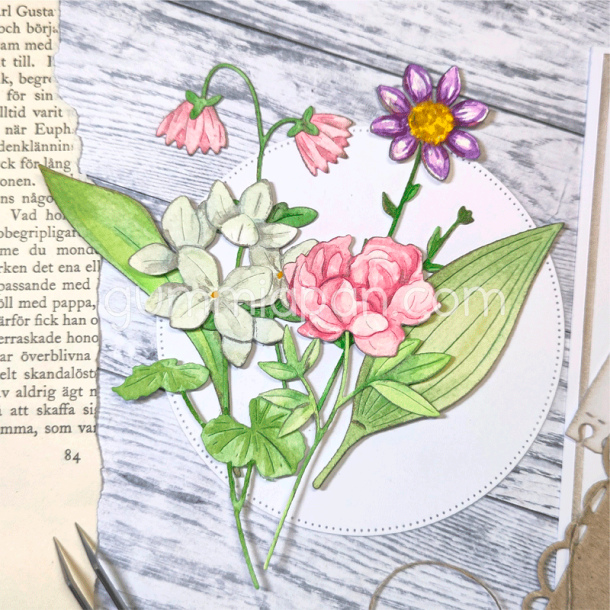 Gummiapan - Die - Stort Stribet Blad