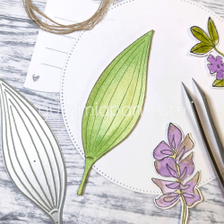 Gummiapan - Die - Stort Stribet Blad