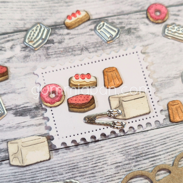 Gummiapan - Die - Lille kageske med tang