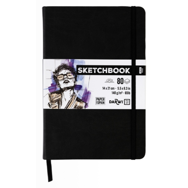 DFY - Skitsebog - A5 - 140 g - Sort