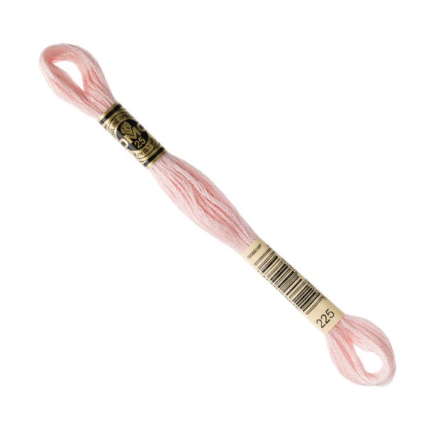 DMC Broderigarn - Nr 225 - Lys Stvet Rosa - 8 m.