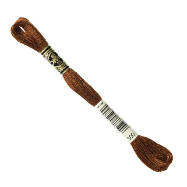 DMC Broderigarn - Nr 300 - Mrkebrun - 8 m.