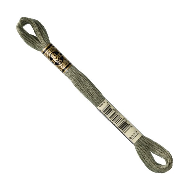 DMC Broderigarn - Nr 3022 - Slvgrn - 8 m.