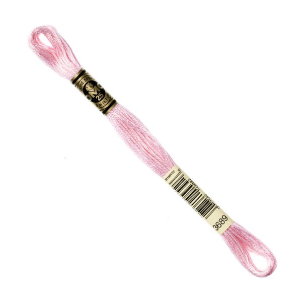 DMC Broderigarn - Nr 3689 - Pastelrosa - 8 m.