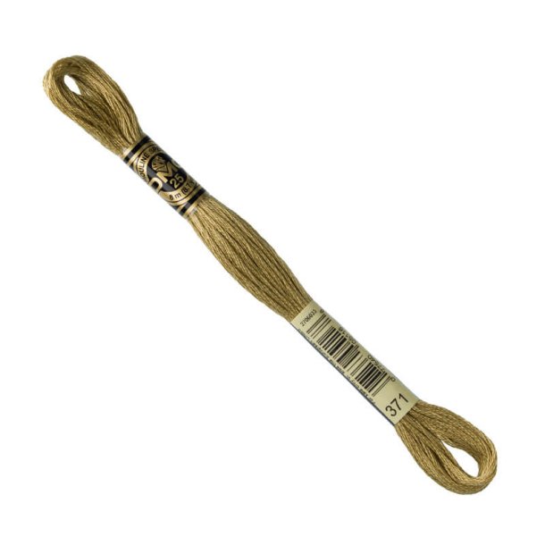 DMC Broderigarn - Nr 371 - Lys Muldvarp- 8 m.