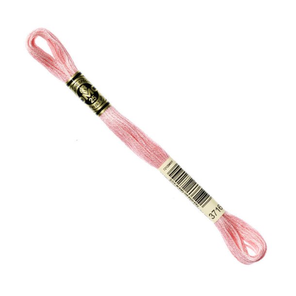 DMC Broderigarn - Nr 3716 - Lyser�d - 8 m.