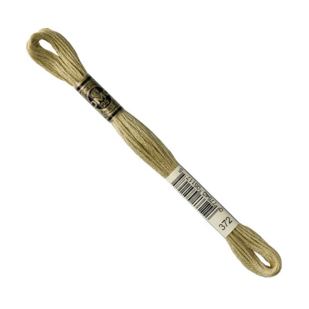 DMC Broderigarn - Nr 372 - Lys Muldvarp- 8 m.