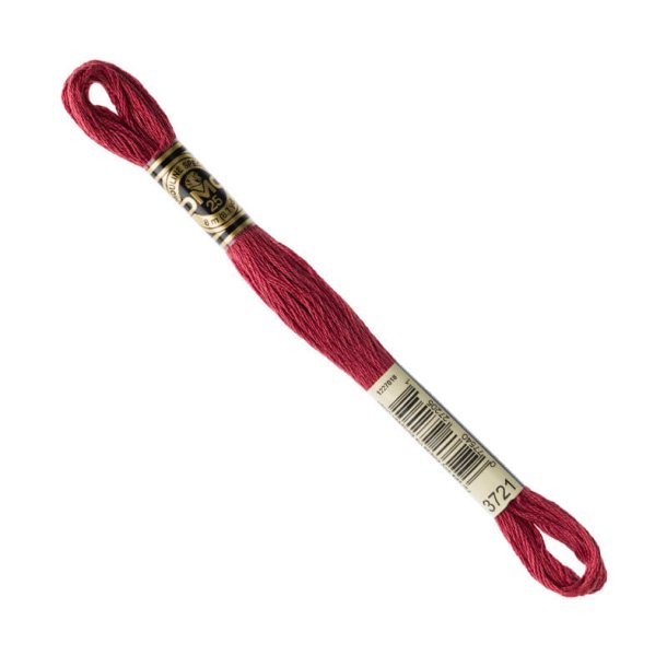 DMC Broderigarn - Nr 3721 - M�rk Gammelrosa - 8 m.