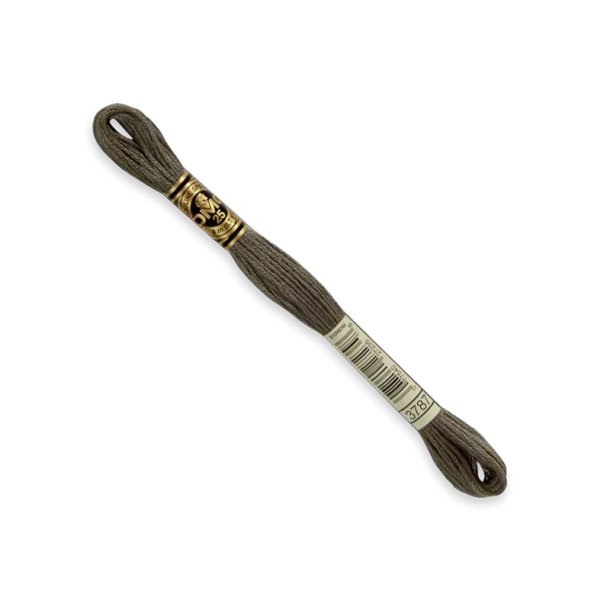 DMC Broderigarn - Nr 3787 - Grbrun - 8 m