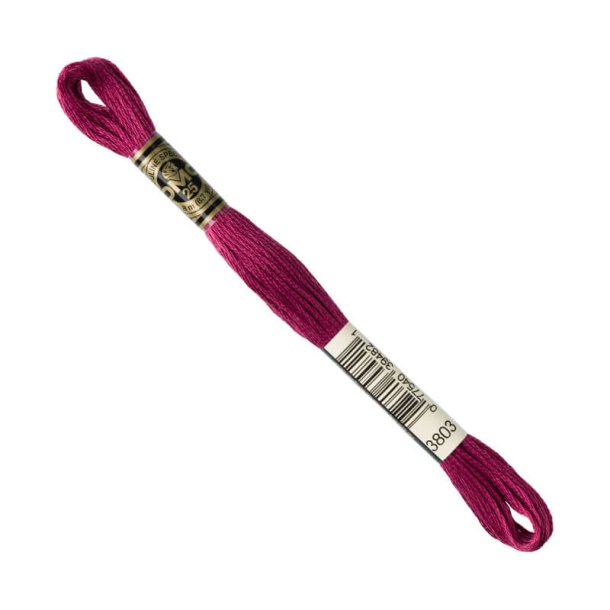 DMC Broderigarn - Nr 3803 - Bordeaux - 8 m.