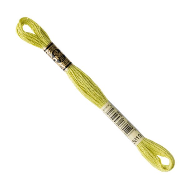 DMC Broderigarn - Nr 3819 - Gulgrn - 8 m.