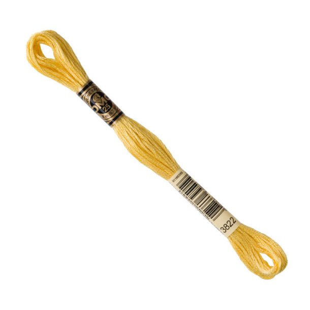 DMC Broderigarn - Nr 3822 - Stvet Gul - 8 m.