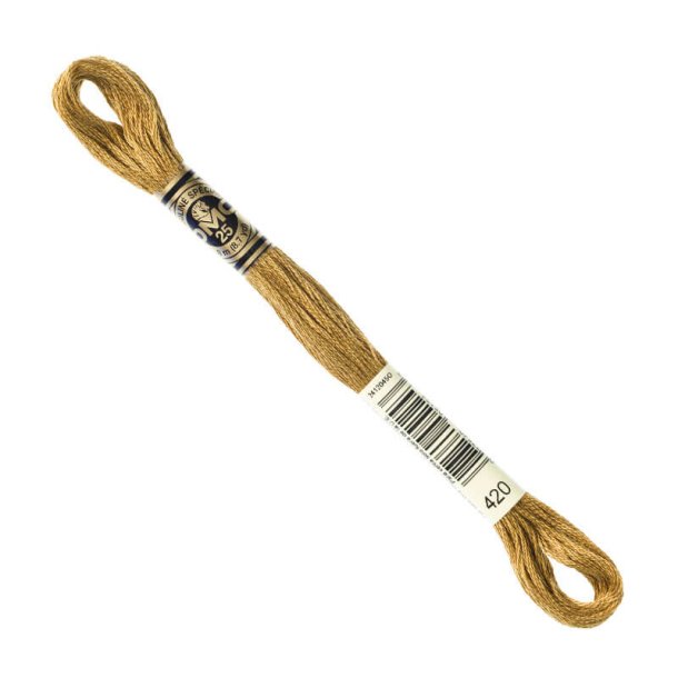 DMC Broderigarn - Nr 420 - Kastanje Brun - 8 m.