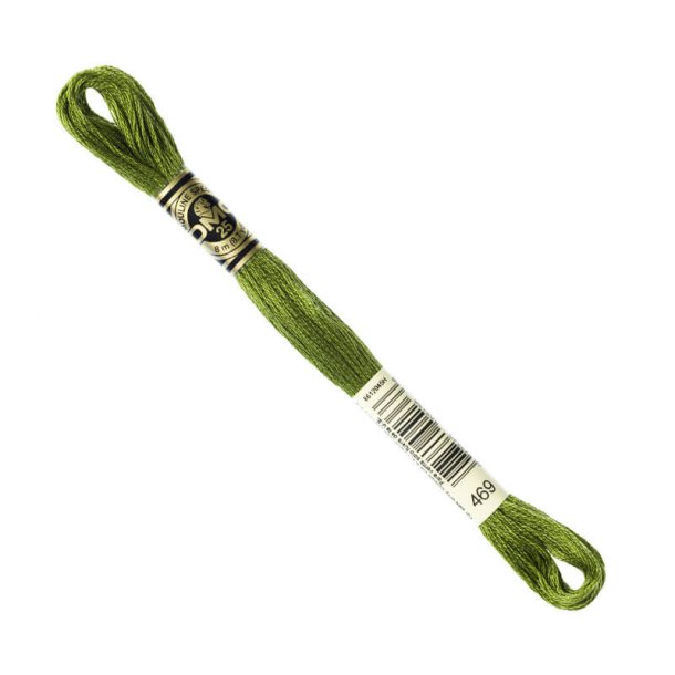 DMC Broderigarn - Nr 469 - Mrk Mosgrn - 8 m.