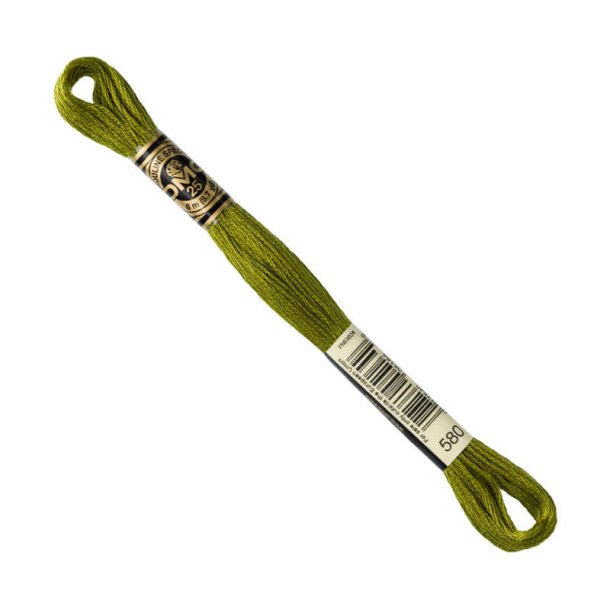 DMC Broderigarn - Nr 580 - Oliven - 8 m.