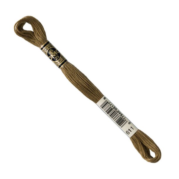 DMC Broderigarn - Nr 611 - Lysebrun - 8 m.