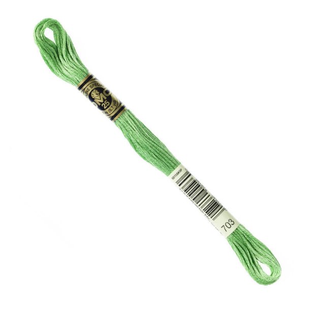 DMC Broderigarn - Nr 703 - blegrn - 8 m.