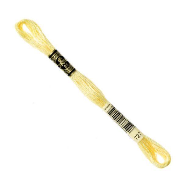 DMC Broderigarn - Nr 727 - Pastelgul - 8 m.