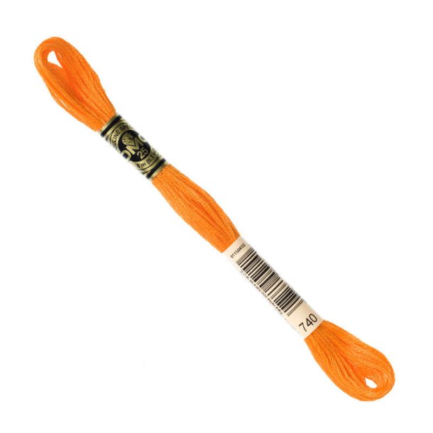 DMC Broderigarn - Nr 740 - Orange - 8 m.