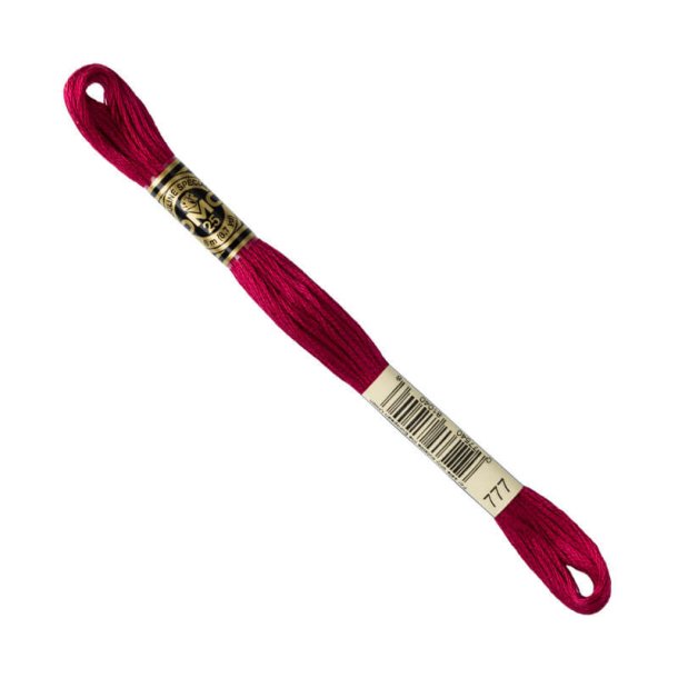 DMC Broderigarn - Nr 777 - Vinr�d - 8 m.