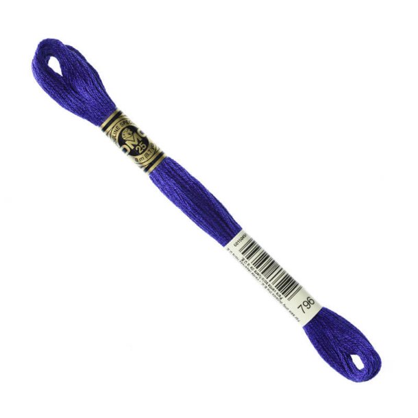 DMC Broderigarn - Nr 796 - Marinebl - 8 m