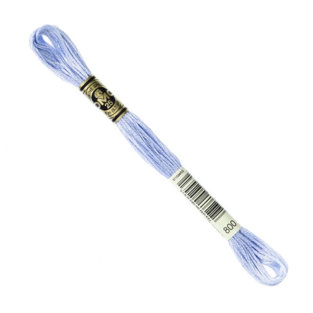 DMC Broderigarn - Nr 800 - Isbl - 8 m