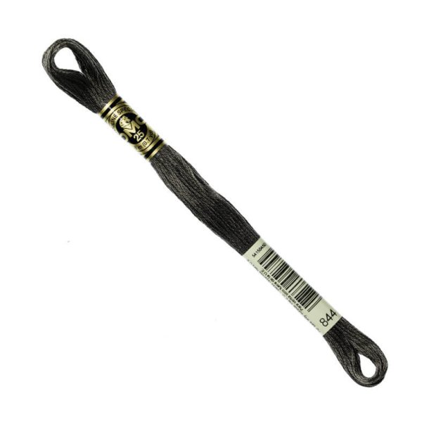 DMC Broderigarn - Nr 844 - Koksgr - 8 m