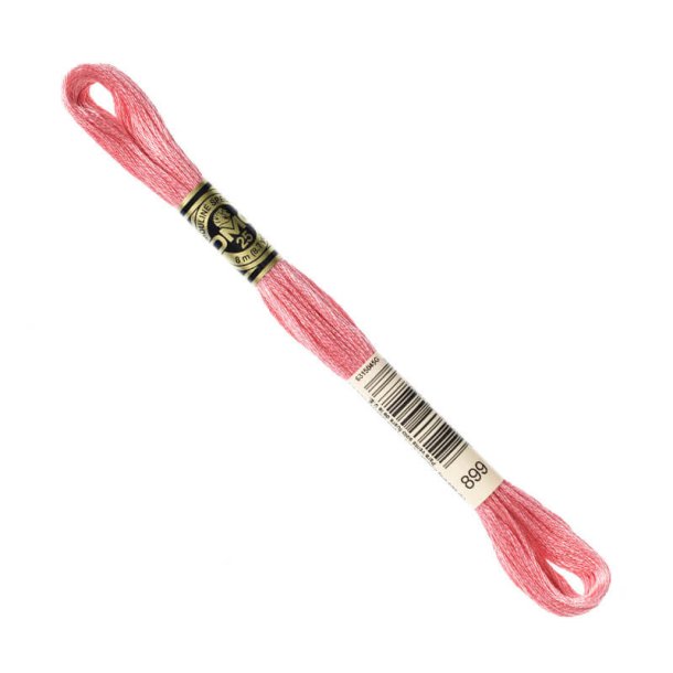 DMC Broderigarn - Nr 899 - Mellemrosa - 8 m.