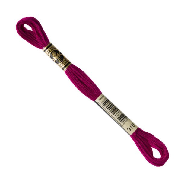 DMC Broderigarn - Nr 915 - Bordeaux - 8 m.