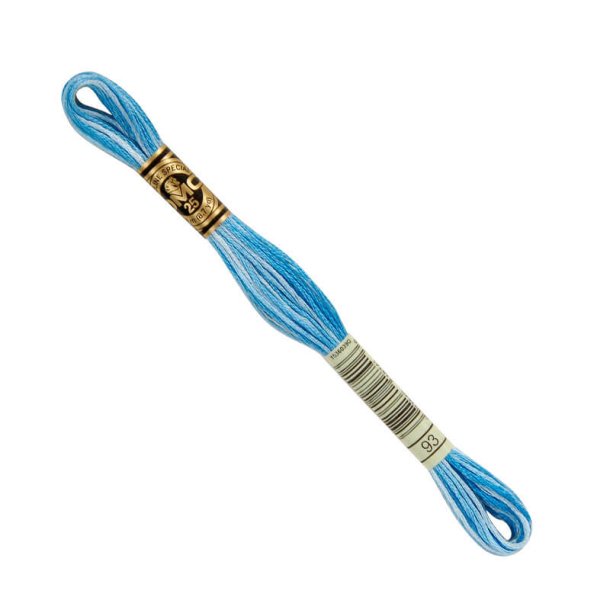 DMC Broderigarn - Nr 93 - Lysebl� Mix - 8 m