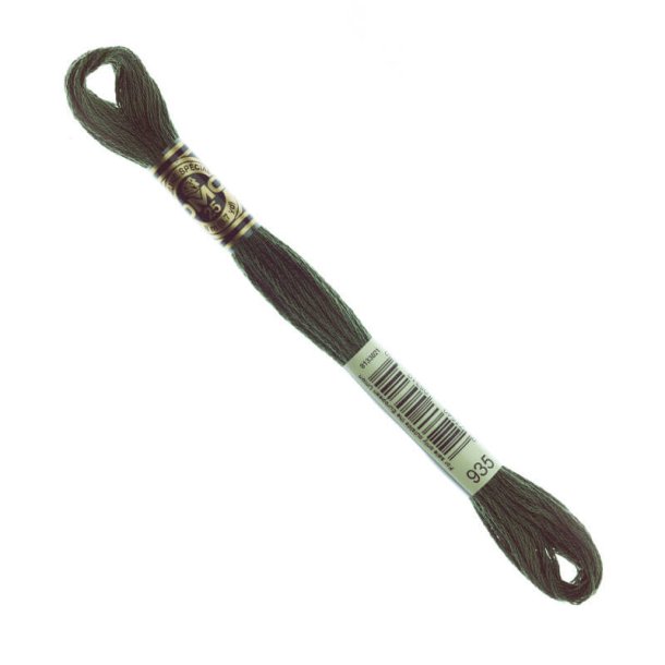 DMC Broderigarn - Nr 935 - Mrk Khaki - 8 m.