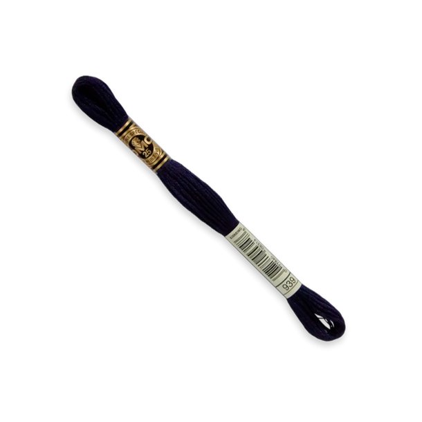 DMC Broderigarn - Nr 939 - Sortbl - 8 m