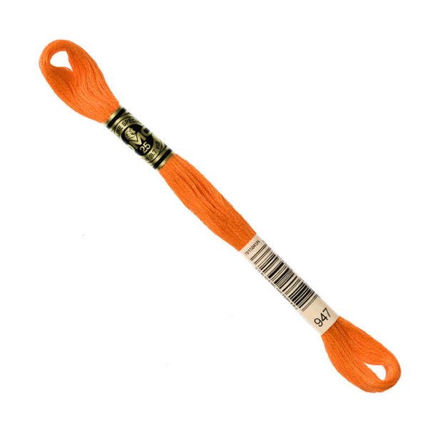 DMC Broderigarn - Nr 947 - M�rk Orange - 8 m.
