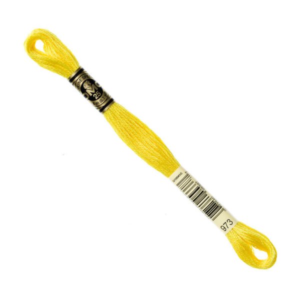 DMC Broderigarn - Nr 973 - Gul - 8 m.