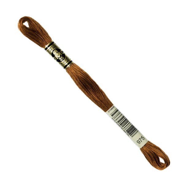 DMC Broderigarn - Nr 975 - Rdbrun - 8 m.