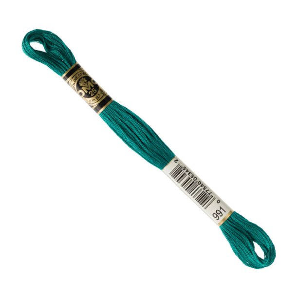 DMC Broderigarn - Nr 991 - Flaskegr�n - 8 m.