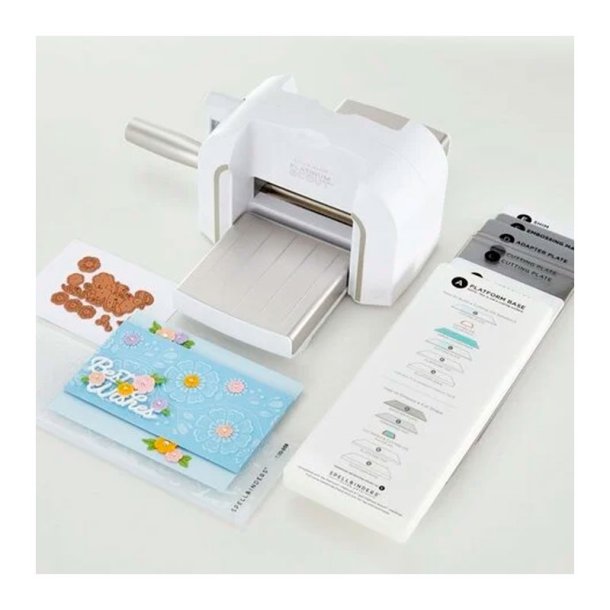 Spellbinders - Platinum Scout - Die Cutting  Embossing Maskine -  3,5" Platform - Hvid