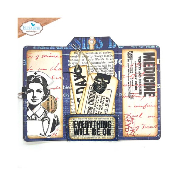 Elizabeth Craft Designs - Die - Planner - Favorite Humans Dies Tag Folder (2144)