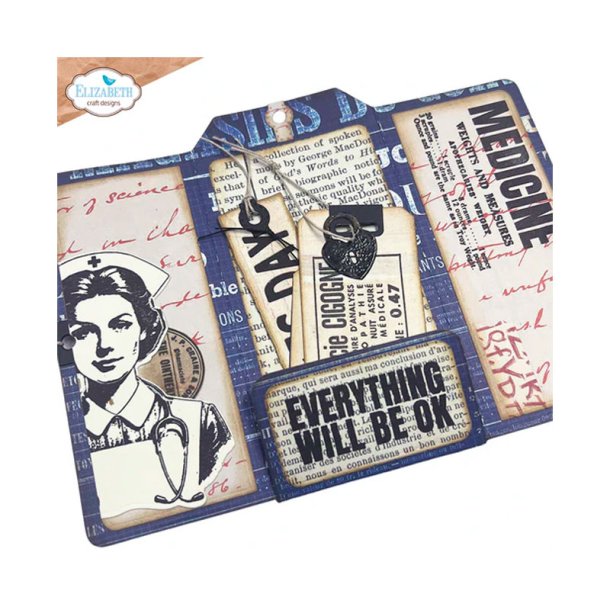 Elizabeth Craft Designs - Die - Planner - Favorite Humans Dies Tag Folder (2144)