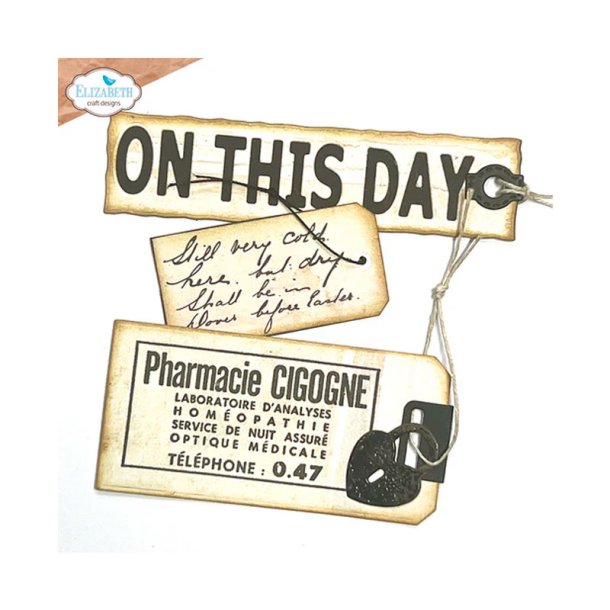 Elizabeth Craft Designs - Die - Planner - Favorite Humans Dies Tag Folder (2144)