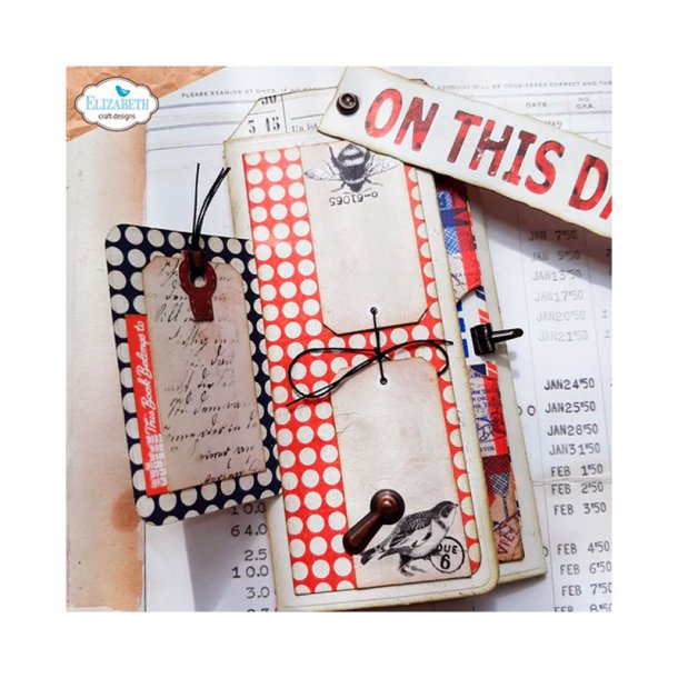 Elizabeth Craft Designs - Die - Planner - Favorite Humans Dies Tag Folder (2144)